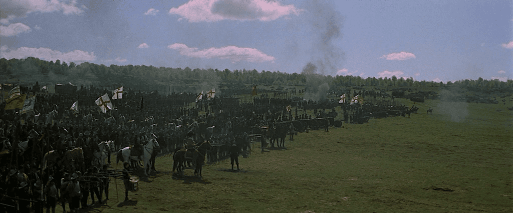 troops assembled battlefield