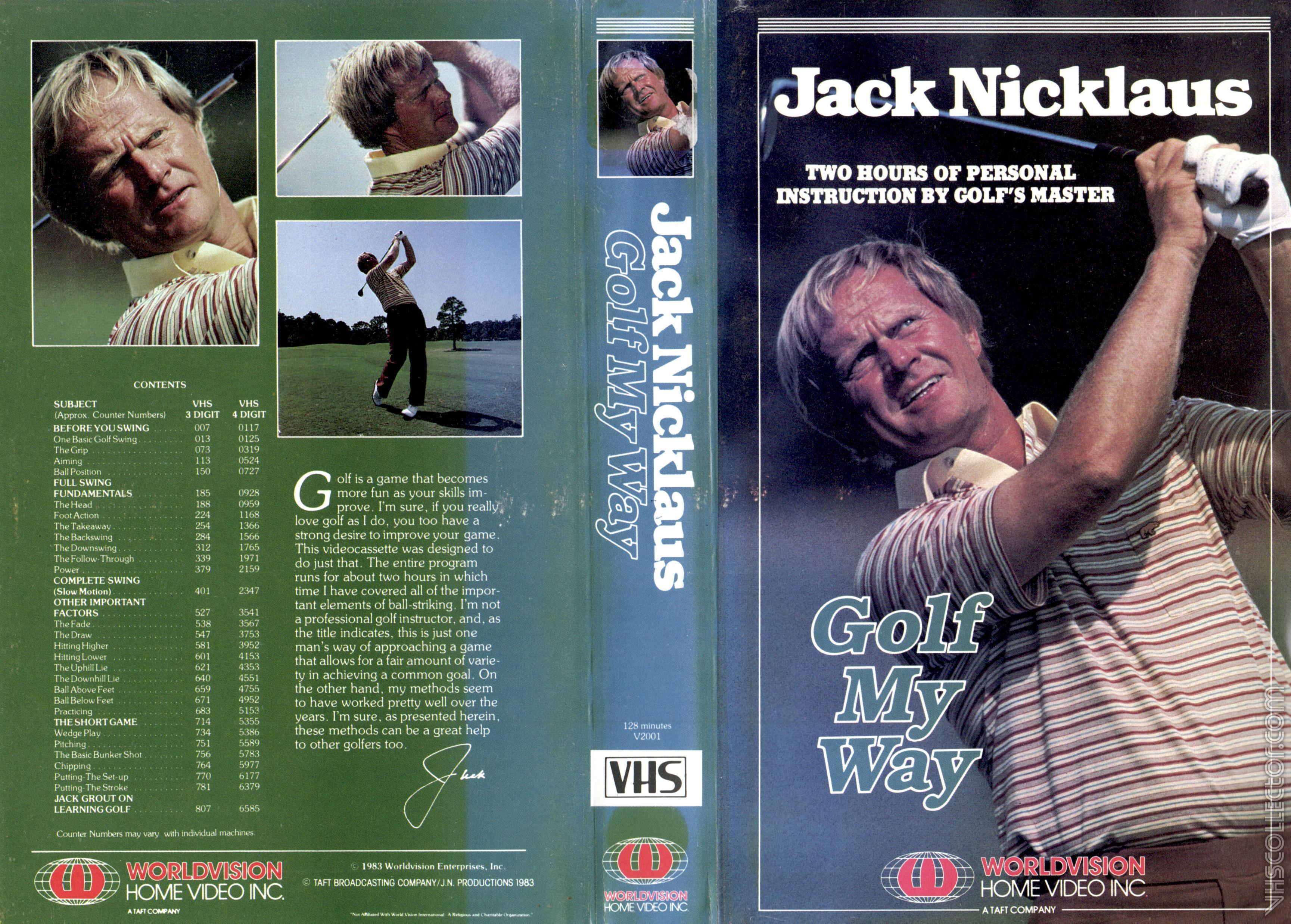 Golf My Way VHS Box Art